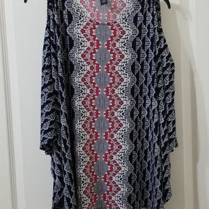 🔥Alfani Cold Shoulder Bat Wing Top